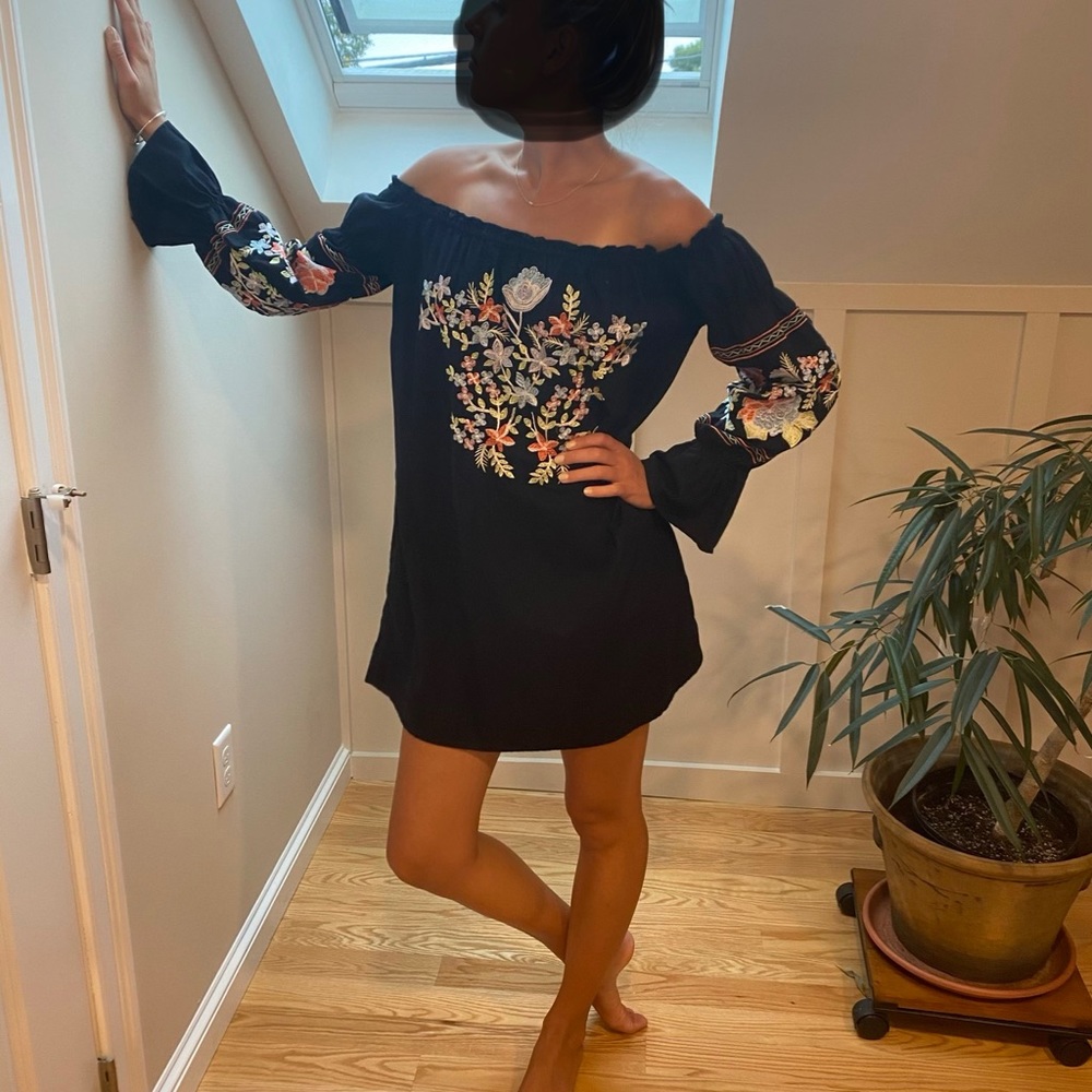 Free people Embroidered floral Dress